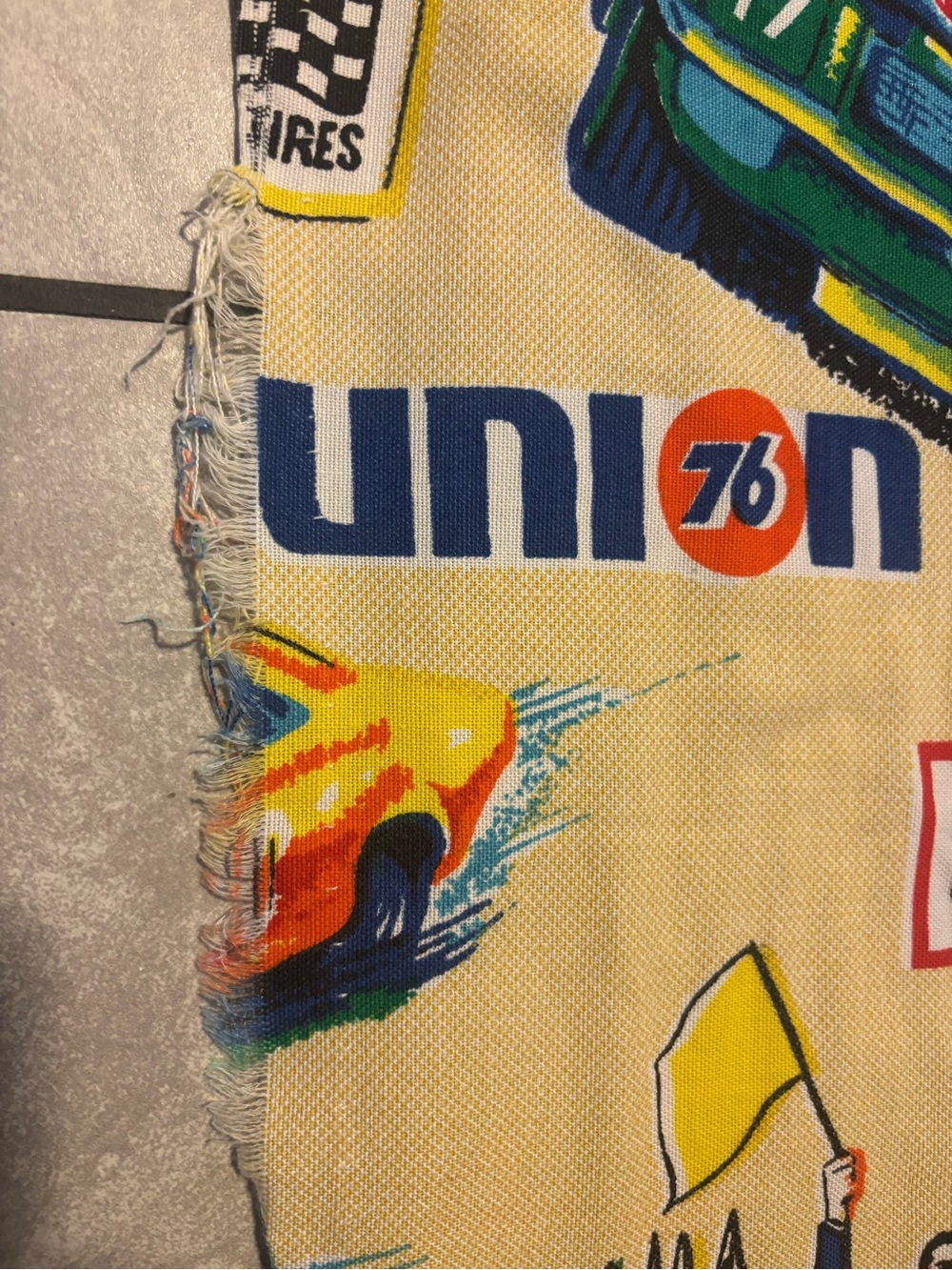 Vintage 1970s Sears Perma-Prest NASCAR Winston 500/Daytona Firecracker Fabric - Picture 14 of 14